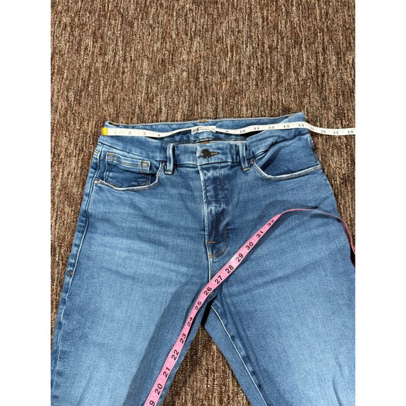Women's GOOD AMERICAN Blue Distressed Skinny Jeans 12 - Picture 7 of 10